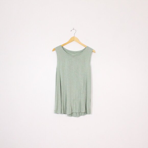*Style & Co Sage Green Racer Back Tank Top - Picture 1 of 5